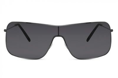 CWI zonnebril shield heren volledig omrand cat. 3 zwart/zwart