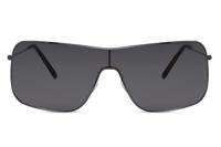 CWI zonnebril shield heren volledig omrand cat. 3 zwart/zwart