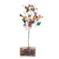 Edelsteenboom Chakra Trommelstenen en Orgoniet - Energie (15 cm)