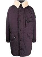 Stone Island Parka met Compass-logopatch - Paars