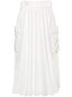 sacai Midi-plooirok - Wit