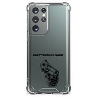 Samsung Galaxy S21 Ultra Anti Shock Case Gun Don't Touch My Phone