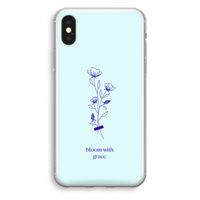 Bloom with grace: iPhone X Transparant Hoesje - thumbnail