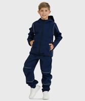 SET - Waterproof Softshell Pants And Hoodie Night Blue - thumbnail