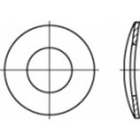 TOOLCRAFT 105888 Veerschijf Binnendiameter: 5.3 mm DIN 137 Verenstaal 100 stuk(s) - thumbnail