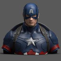 Marvel: Avengers Endgame - Captain America Deluxe Bust Coin Bank