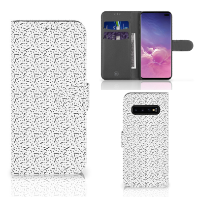 Samsung Galaxy S10 Plus Telefoon Hoesje Stripes Dots Samsung Galaxy S10 Plus Telefoon Hoesje Stripes Dots