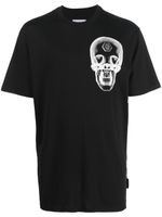 Philipp Plein t-shirt à imprimé tête de mort - Noir - thumbnail