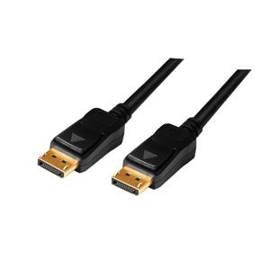 LogiLink CV0114 DisplayPort-kabel DisplayPort Aansluitkabel DisplayPort-stekker, DisplayPort-stekker 20.00 m Zwart