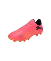 PUMA Future 7 Play Fg/Ag voetbalschoen voor heren, Sunset Glow PUMA Black Sun Stream, 42 EU