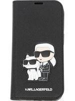 Karl Lagerfeld coque d'iPhone 14 Pro Karl & Choupette - Noir - thumbnail