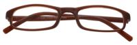 Lifetime Vision Leesbril rechthoekig unisex bruin sterkte +2.50
