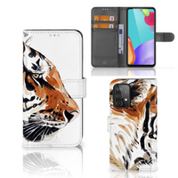 Hoesje Samsung Galaxy A52 Watercolor Tiger - thumbnail