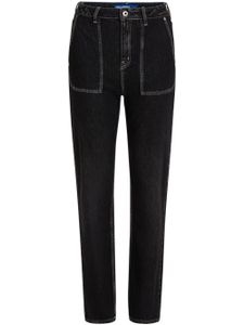 Karl Lagerfeld Jeans jean droit à taille mi-haute - Noir