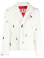 DSQUARED2 manteau imprimé en fourrure artificielle - Blanc