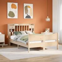 vidaXL Bedframe zonder matras massief grenenhout 160x200 cm, bed, bed ombouw, twijfelaar bed, bedbodem, slaapkamermeubel, 2 persoonsbed