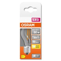 OSRAM 4058075434882 LED-lamp Energielabel D (A - G) E27 Peer 5.5 W = 60 W Warmwit (Ø x l) 45 mm x 77 mm 1 stuk(s) - thumbnail