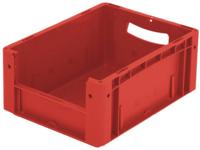 1658693 Zichtbak Geschikt voor levensmiddelen (l x b x h) 400 x 300 x 170 mm Rood 1 stuk(s)