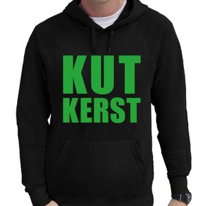 Foute Kerst hoodie/trui KUT Kerst zwart voor heren