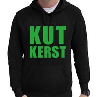 Foute Kerst hoodie/trui KUT Kerst zwart voor heren - thumbnail