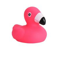 Rubber badeendjes flamingos - 5x stuks - roze - badkamer fun artikelen - size 5.5 cm - kunststof