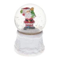 Feeric Lights sneeuwbol met licht - kerstman - D4,5 x H7 cm   -