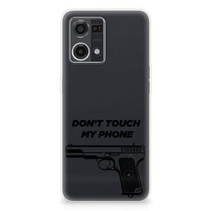 OPPO Reno7 4G Silicone-hoesje Pistol DTMP