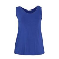 Paprika top met glitters blauw/zilver