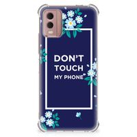 Nokia C32 Anti Shock Case Flowers Blue DTMP - thumbnail