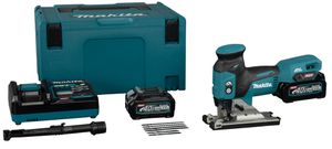 Makita JV001GD201 40 V Max Accu Decoupeerzaag T-greep Body | 2,5 Ah accu (2 st), snellader, in M-box