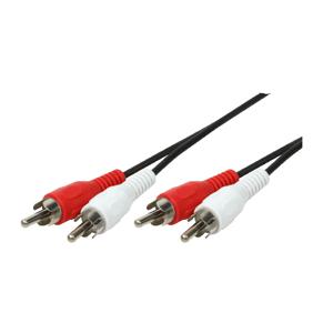 LogiLink CA1041 Cinch Audio Aansluitkabel 10.00 m Zwart (mat)