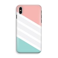 Strepen pastel: iPhone XS Tough Case - thumbnail