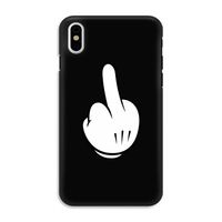 Middle finger black: iPhone XS Tough Case