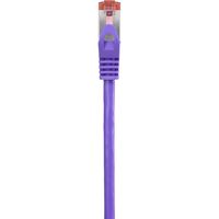 Renkforce RF-4724916 RJ45 Netwerkkabel, patchkabel CAT 6 S/FTP 0.50 m Violet Snagless, Vergulde steekcontacten, Vlambestendig 1 stuk(s) - thumbnail