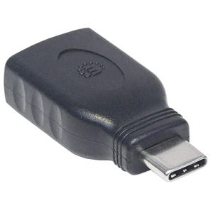 Manhattan USB 3.2 Gen 1 (USB 3.0) Adapter [1x USB 3.2 Gen 2 stekker C (USB 3.1) - 1x USB 3.2 Gen 2 bus A (USB 3.1)] Adapter USB-C Stecker auf USB A Buchse USB