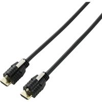 SpeaKa Professional SP-9784192 HDMI-kabel HDMI Aansluitkabel HDMI-A-stekker, HDMI-A-stekker 5.00 m Zwart 4K UHD, Audio Return Channel (ARC), Vergulde - thumbnail