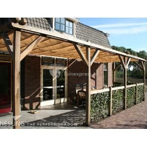 Complete Nesling pergola Wall 2 sand - 290 x 500 cm