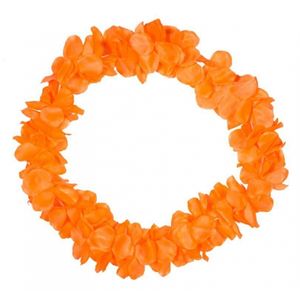 Neon oranje hawaii kransen   -