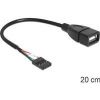 Delock 83291 Kabel USB Pinheader female > USB 2.0 type-A female 20cm