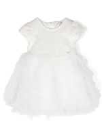 Monnalisa robe en tulle à volants - Blanc