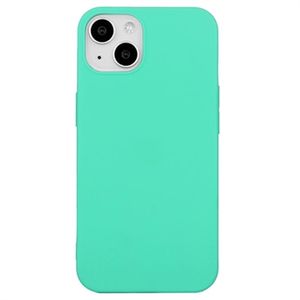 iPhone 15 Plus Anti-Vingerafdruk Mat TPU Hoesje - Cyan