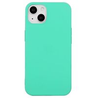 iPhone 15 Plus Anti-Vingerafdruk Mat TPU Hoesje - Cyan - thumbnail