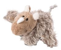 Nici magneet Ellinor neushoorn junior 12 cm polyester bruin