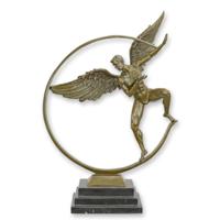 BRONZEN SCULPTUUR VAN DE EIGENTIJDSE ICARUS - thumbnail