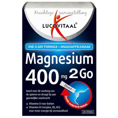 Lucovitaal Magnesium 400mg 2Go 20 sachets