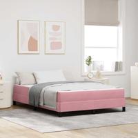 vidaXL Boxspring Velvet Bed met Schuim Matras - Moderne en Comfortabele Slaapoplossing in Luxe Rechthoekig Ontwerp