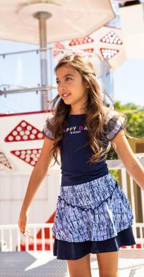 B.Nosy Meisjes rok 2-lagen - Space tie dye