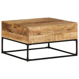 Salontafel 68x68x41 cm ruw mangohout