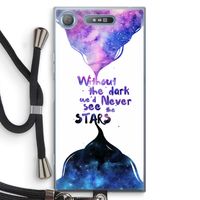 Stars quote: Sony Xperia XZ1 Transparant Hoesje met koord - thumbnail