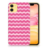 Apple iPhone 11 TPU bumper Waves Pink - thumbnail